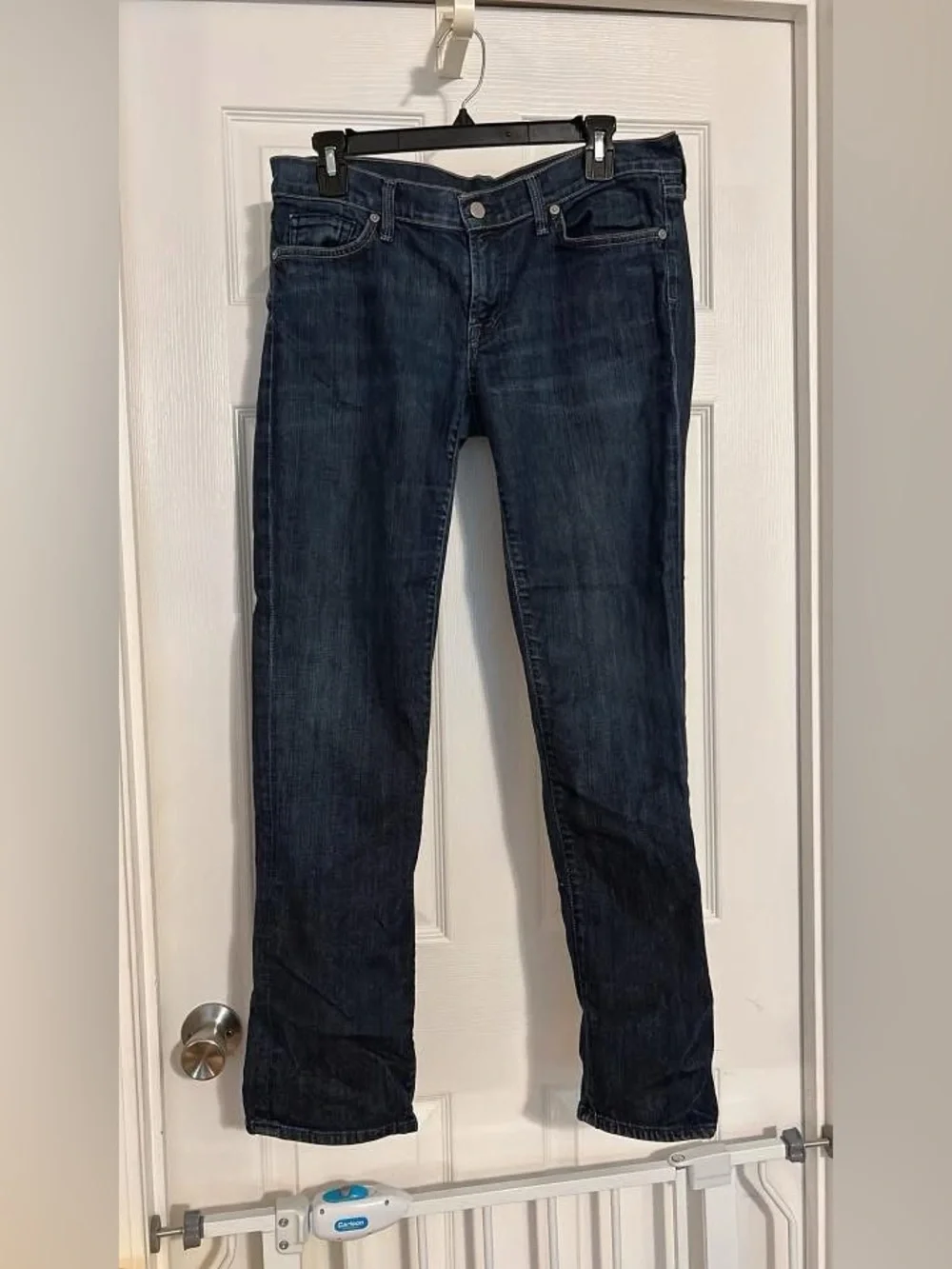 Citizens Of Humanity Dark Blue Straight Leg Jeans - Picture 2 of 2